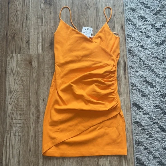 NEW! Zara Strappy Surplice Dress - Picture 6 of 9